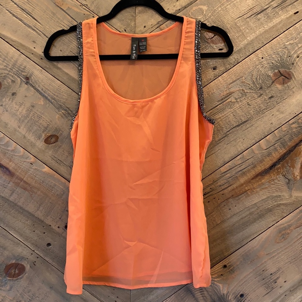 Fun & Flirt Beaded Top M